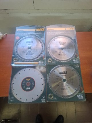 DISCOS DE CORTE INGLETADORA DE 230MM NUEVOS PACK 4