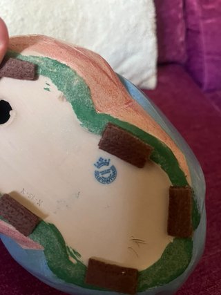 Pareja Figuras Porcelana Niños Durmiendo