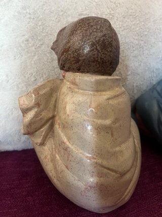 Pareja Figuras Porcelana Niños Durmiendo