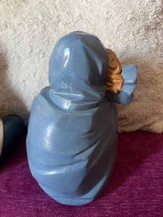 Pareja Figuras Porcelana Niños Durmiendo