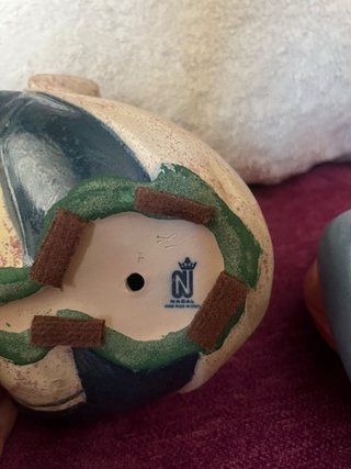 Pareja Figuras Porcelana Niños Durmiendo