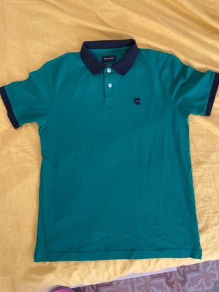 Polo Eden Park Talla M Verde y Azul