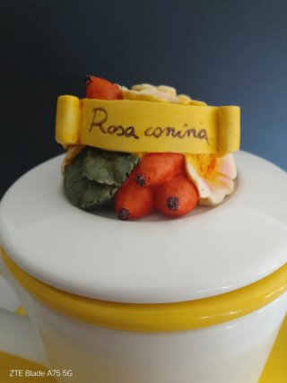 Tazza Tisana con decoro Rosa canina