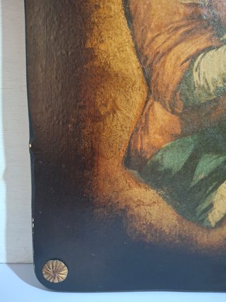 Cuadro Virgen con Niño Murillo Madera Siglo XIX-XX