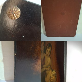 Cuadro Virgen con Niño Murillo Madera Siglo XIX-XX