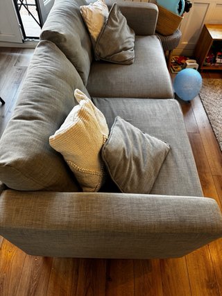 Sofá 3 plazas Maisons du Monde BROOKE gris