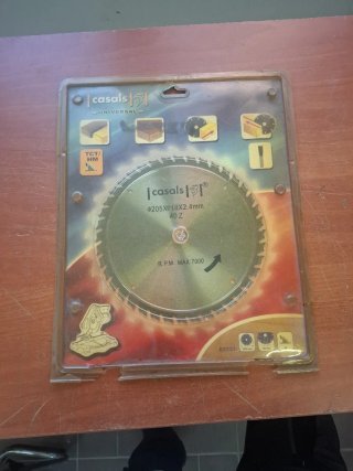 DISCO DE CORTE MADERA INGLETADORA 205MM NUEVO