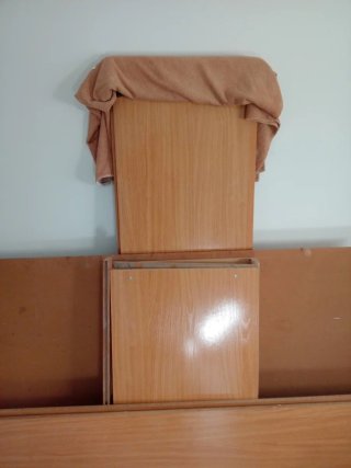 Armario ropero de madera 2 Puertas 3 cajones