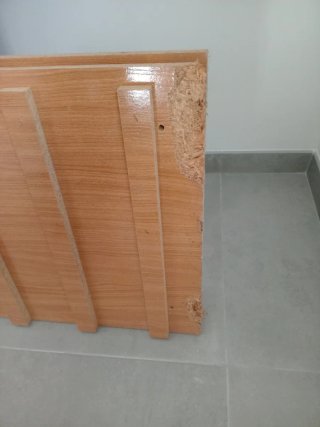 Armario ropero de madera 2 Puertas 3 cajones