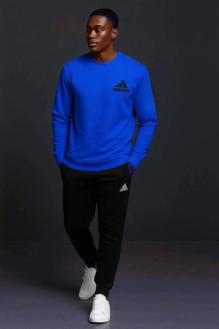 Conjunto Adidas Azul y Negro Talla L