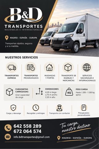 B&D TRANSPORTES | MADRID · ESPAÑA · EUROPA
