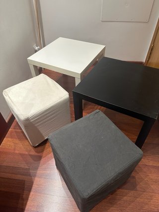 Mesitas pequeñas ikea con asientos a conjunto