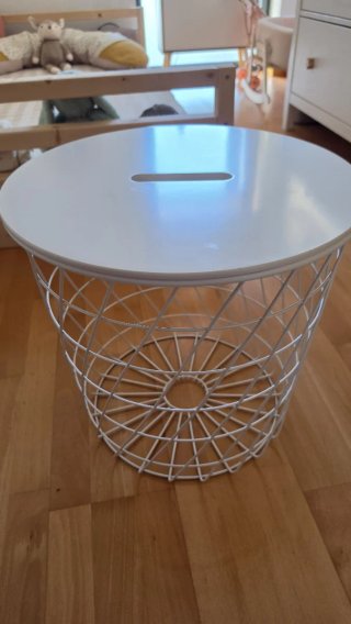 Mesa Auxiliar Almacenaje Ikea Blanca