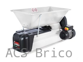 Despalilladora Chapa Motor Eléctrico - 0,75 kW- 1500 kg/h - 90x50 cm - Grifo