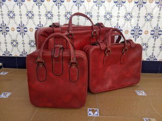 Pack 3 Maletas Vintage Saeta Rojas