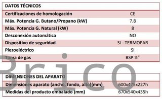 Plancha Gas Acero Rectificado Serie 100 - PLC6100RT