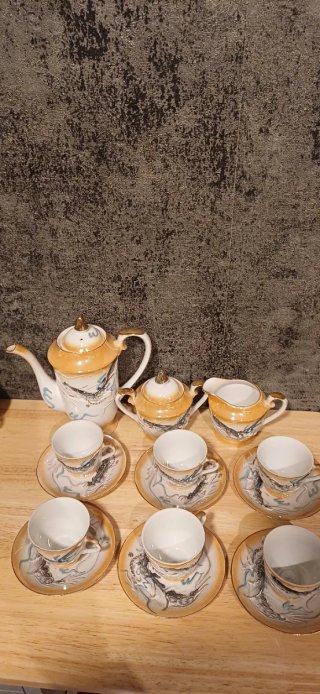 Juego de café vintage japonés