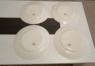 Juego 4 Platos Porcelana J&G Meakin Flores,sol