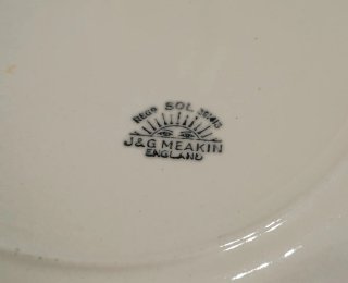 Juego 4 Platos Porcelana J&G Meakin Flores,sol