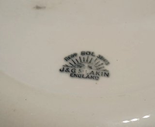 Juego 4 Platos Porcelana J&G Meakin Flores,sol