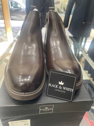 Stivali Chelsea uomo Black & White London 43