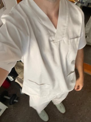 Pijama Sanitario Blanco Talla M