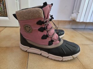 Botas de nieve Amphibiox Geox rosas y negras