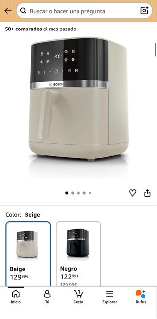 Freidora de Aire Bosch Serie 4 6,1L NUEVA