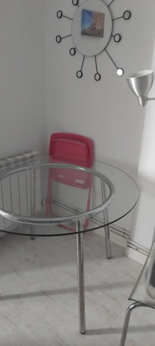 Mesa Comedor Ikea Salmi Cristal Metal