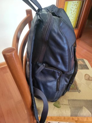 Zaino Piquadro Pelle Blu Marino