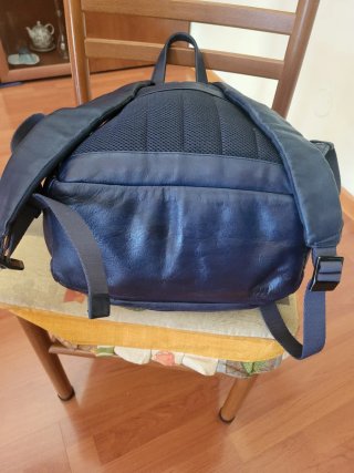Zaino Piquadro Pelle Blu Marino