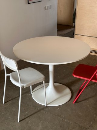 Mesa comedor redonda Blanca