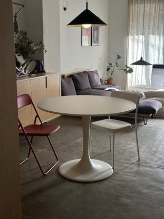 Mesa comedor redonda Blanca