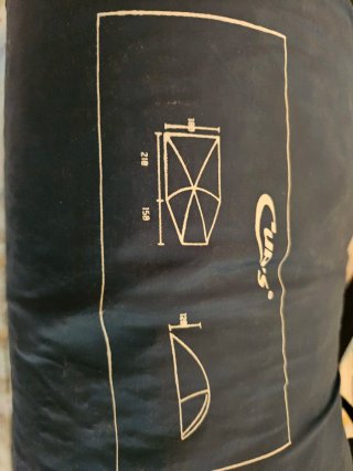 Tienda de campaña azul
