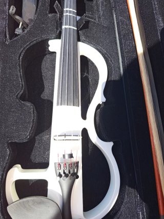 Violín Eléctrico HB VEU-300 Blanco