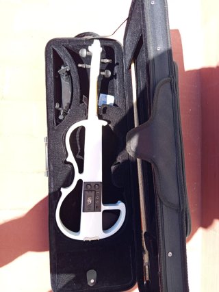Violín Eléctrico HB VEU-300 Blanco