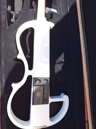 Violín Eléctrico HB VEU-300 Blanco