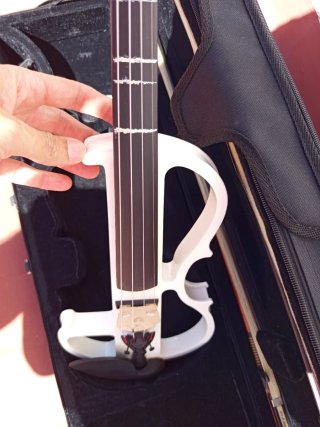 Violín Eléctrico HB VEU-300 Blanco