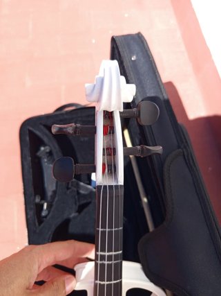Violín Eléctrico HB VEU-300 Blanco