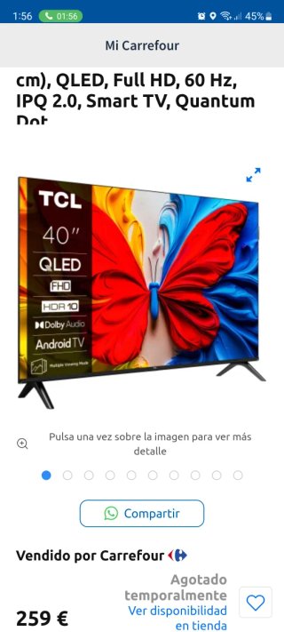 TV TCL 40 QLED Full HD Smart TV