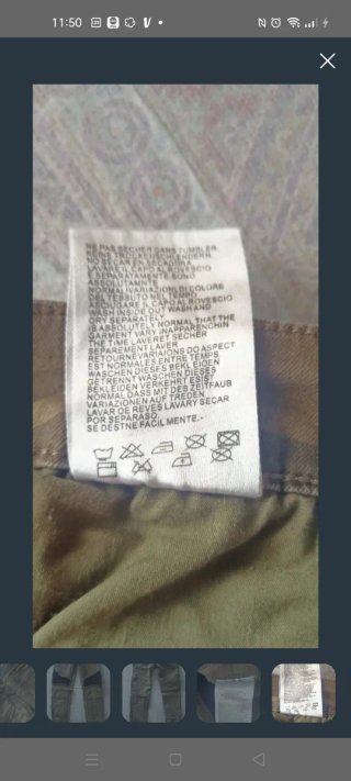 Pantalón camuflaje elástico ajustado Talla M