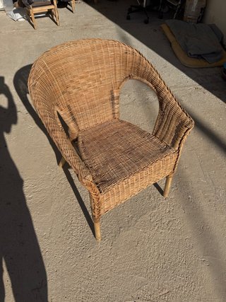 Sillón de mimbre Ikea