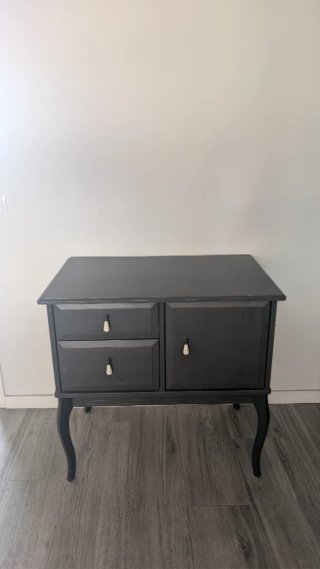 Tocador cómoda gris