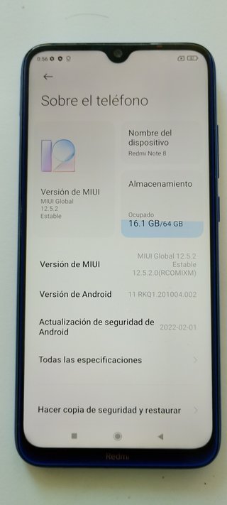 Xiaomi Redmi Note 8 64GB Azul