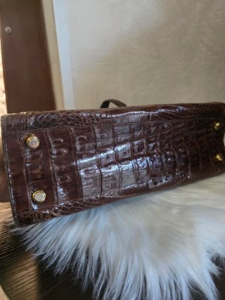 Borsa vintage in pelle di coccodrillo