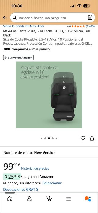 Maxi-Cosi Tanza i-Size Silla Coche ISOFIX