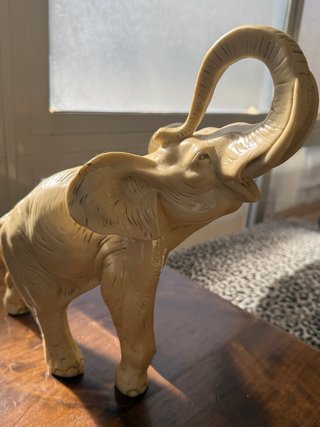Figura Elefante Blanco Resina