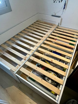 Cama individual extensible Ikea Brimnes + 2cajones