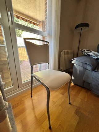 Sillas Comedor/Cocina Piel Sintética Blanco