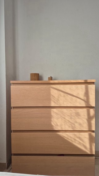 Cómoda IKEA MALM 4 cajones madera